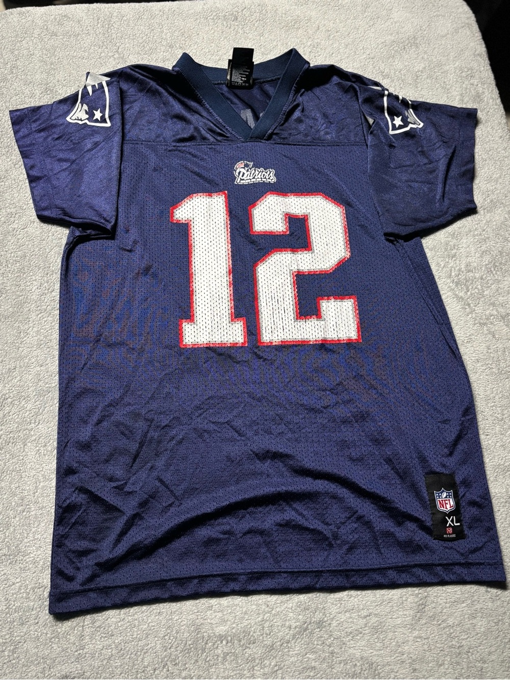 New England Patriots Tom Brady  Navy Football Jersey